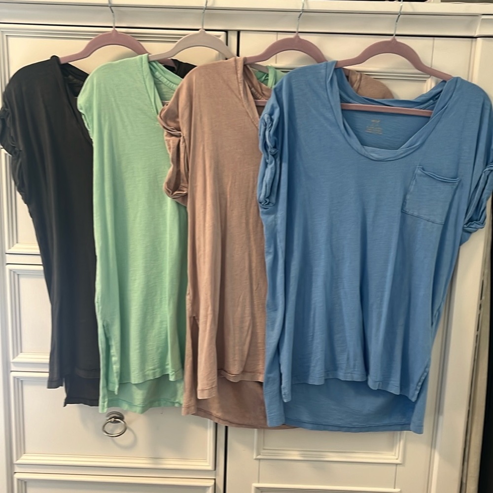 Aerie rolled sleeves tees $25 all
